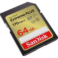 SanDisk Extreme PRO microSDXC 64 GB + SD Adapter 200 MB/s and 90 MB/s A2 C10 V30 UHS-I U3
