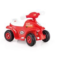 Elektrická čtyřkolka Hasič s klaksonem,6V, červená