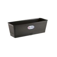 truhlík 50cm grafit LIBERTY+miska,š18,v.16cm, plast