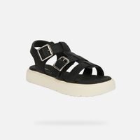 Olivové chlapecké sandály Geox Wader
