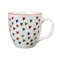 hrnek 0,20l HARRY medium, SRDÍČKA, bílý čes.porcelán