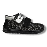 FARE BARE B5426211 – dívčí barefoot celoroční nepromokavé boty černé