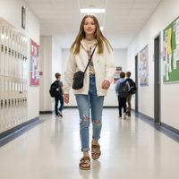 Dívčí pantofle Richter - Leopard