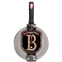 BERLINGERHAUS Pánev hluboká s titanovým povrchem a poklicí 28 cm Antracit Collection BH-8128