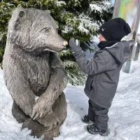 Unuo Dětské zimní rostoucí oteplovačky Polar, Černá, Kouzelné květiny