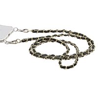 Hama Cross-Body Strap, Chain, PU Leather / Metal, gold / black
