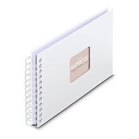 Hama album klasické spirálové FINE ART 18,5x15 cm, 30 stran, nová černá, bílé listy