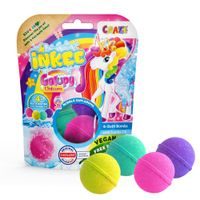 INKEE - Šumivá bomba do vany - Barvy Galupy jednorožce 4 pack