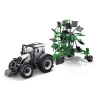 Bburago Bburago - FARMLAND, Valtra N174 s rotačními hráběmi, 10 cm