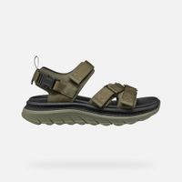 Khaki pánské sandály Geox Terreno + Grip