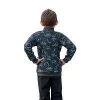 Unuo Dětská fleecová bunda Teddy, Bílá