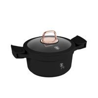 BERLINGERHAUS Kastrol s titanovým povrchem a poklicí 20 cm Black Rose Collection BH-1456