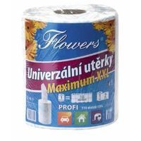 utěrky kuch.2vr.,110m, Flowers MAXIMUM XXL PROFI