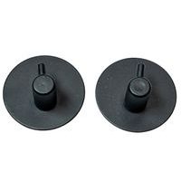 háček- 2ks-KULATÝ-ČERNÝ kov, samolep.