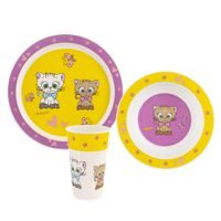 Jídelní dětská sada KOCOUŘI 3 díly