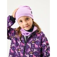 Unuo Dětská čepice z teplákoviny Basic, Lila