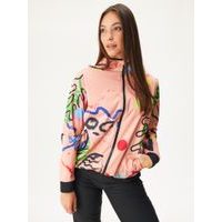 Unuo, Dámská softshellová bunda bez zateplení pružná Basic, Meruňková, Fantazie