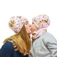 Unuo, Dětská čepice fleecová Homeless, Meruňková, Fantazie