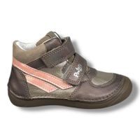 Dětské kožené boty, Ponte20 - Hnědá