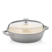 KELA Hluboká pánev litinová CALIDO 28 cm 3,8 l šedá KL-12614