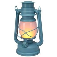 PROGARDEN Lucerna s LED plamenem 24 cm modrá KO-CX2000500modr