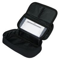 Etue PU široká + elastic PASTELINI růžová