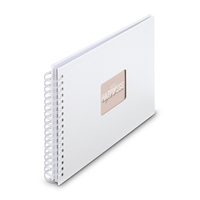 Hama album klasické spirálové FINE ART 18,5x15 cm, 30 stran, nová černá, bílé listy