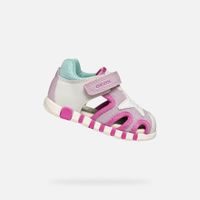 Růžové dívčí tenisky pro první krůčky Geox Sandal Iupidoo Gir