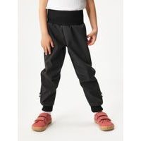 Unuo, Batolecí softshellové kalhoty s fleecem Street, Černá