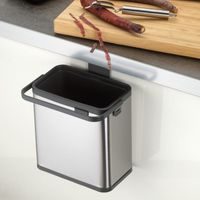 KELA Koš na prádlo sedací Malaga kov světle šedý 39,5x29,5x57,5cm KL-23965