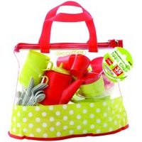 Čajový servis a sada nádobí v tašce