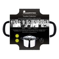 MASTERPRO Hrnec s poklicí nerez FOODIES 28 cm 9,5 litru BGMP-1506-BK