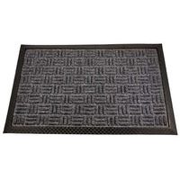 rohož 60x40cm šedá, hrubá, PP+guma