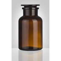 dóza-prachovnice 1000ml-kul.hnědá, zabr.víko, sklo