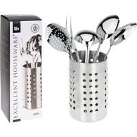EXCELLENT HOUSEWARE Kuchyňské náčiní nerez ve stojanu sada 6 ks KO-A12210040