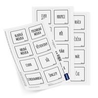 Samolepky na dózy WHITELINE čtverec 24 CZ