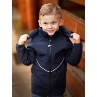 Unuo, Dětská softshellová bunda s fleecem Slim, Tm. Modročerná