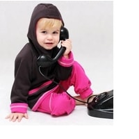 Oboustranná dětská mikina BRAUN CYKLAM s kapucí