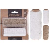 motouz 2ks na vázání, režný 40m/bílý 60m