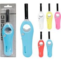 zapalovač 18,5cm, plnící, mix barev