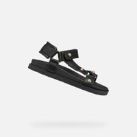 Černé dívčí sandály Geox Sandal Foammentera