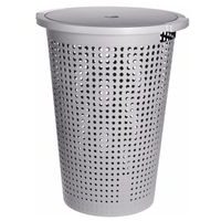 EXCELLENT HOUSEWARE Koš na prádlo s víkem 35 l 40 x 52 cm šedý KO-Y54231170seda