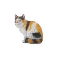 COLLECTA 3-barevná domácí kočka - sedící
