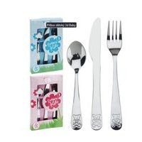 sada příbor dětský 3dílný NR (lžička+vidl.+nůž)