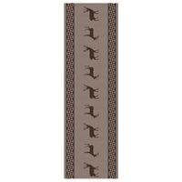 KELA Běhoun na stůl bavlněný Henrik hnědá KL-12267