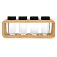 HIT Kořenky s držákem sklo sada bambus 5 ks HT-24501555