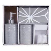 EXCELLENT HOUSEWARE Sada doplňků do koupelny DOLOMITE 4 ks šedá KO-CY2210530seda