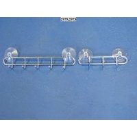 věšák 3-háčky+2přís. 21x5x17cm HOOKY-chrom /29.17.03./