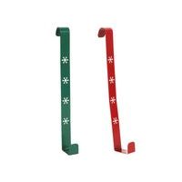 HIT DRŽÁK NA DVEŘE NA VÁNOČNÍ VĚNEC 35CM,ZELENÁ/ČERVEN_hamashop