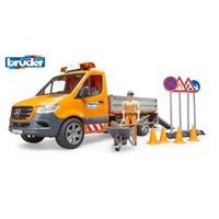 BRUDER Komerční vozy - MB Sprinter komunální auto s příslušenstvím